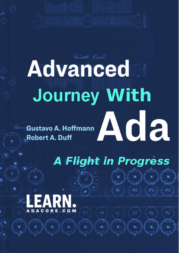 Advanced Journey With Ada: A Flight In Progress (e-book)